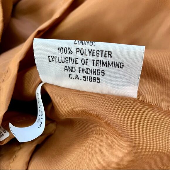 SAS Sportswear Cognac Brown 100% Leather Dress, 6 - Picture 8 of 8